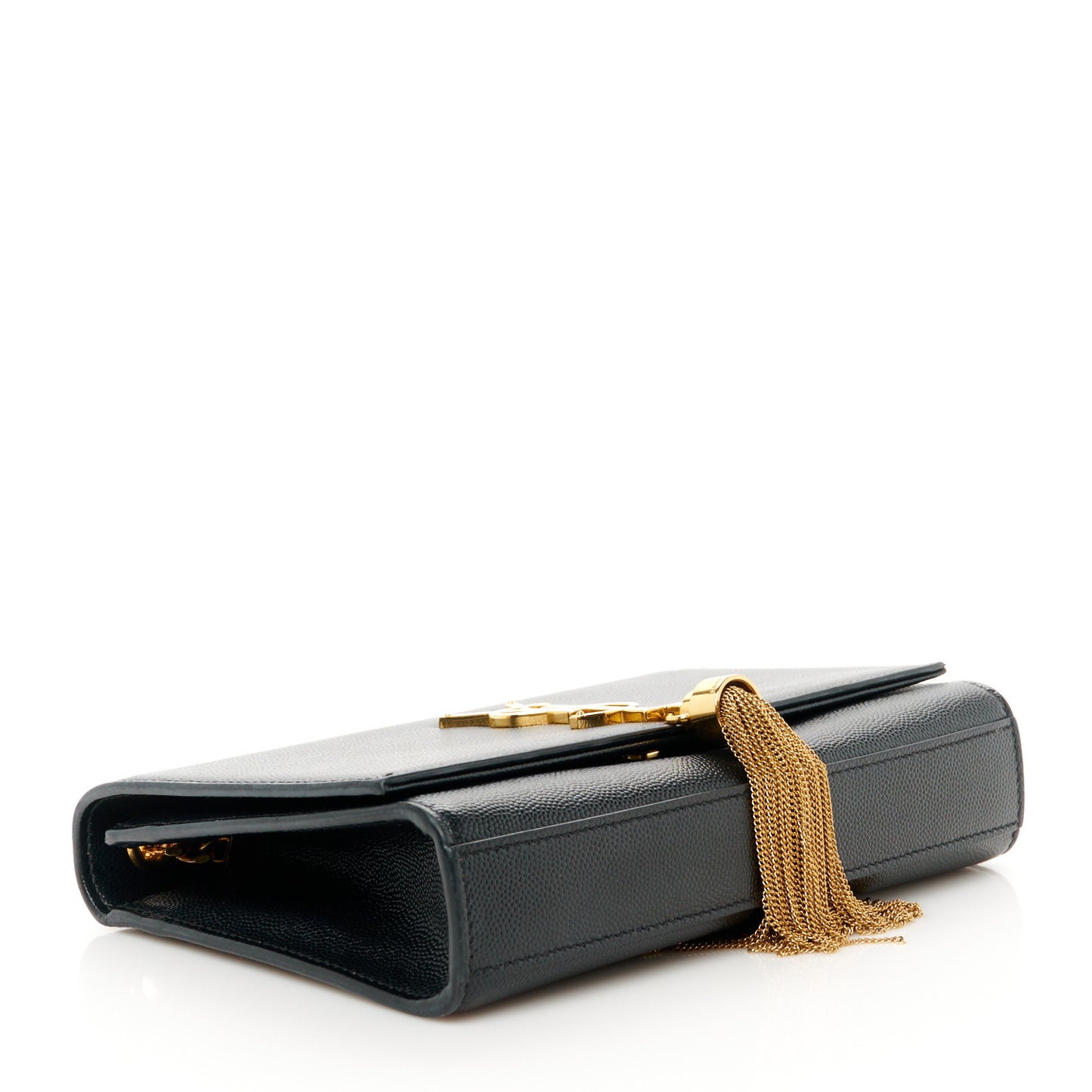 Grain De Poudre Small Classic Monogram Kate Tassel Satchel Black
