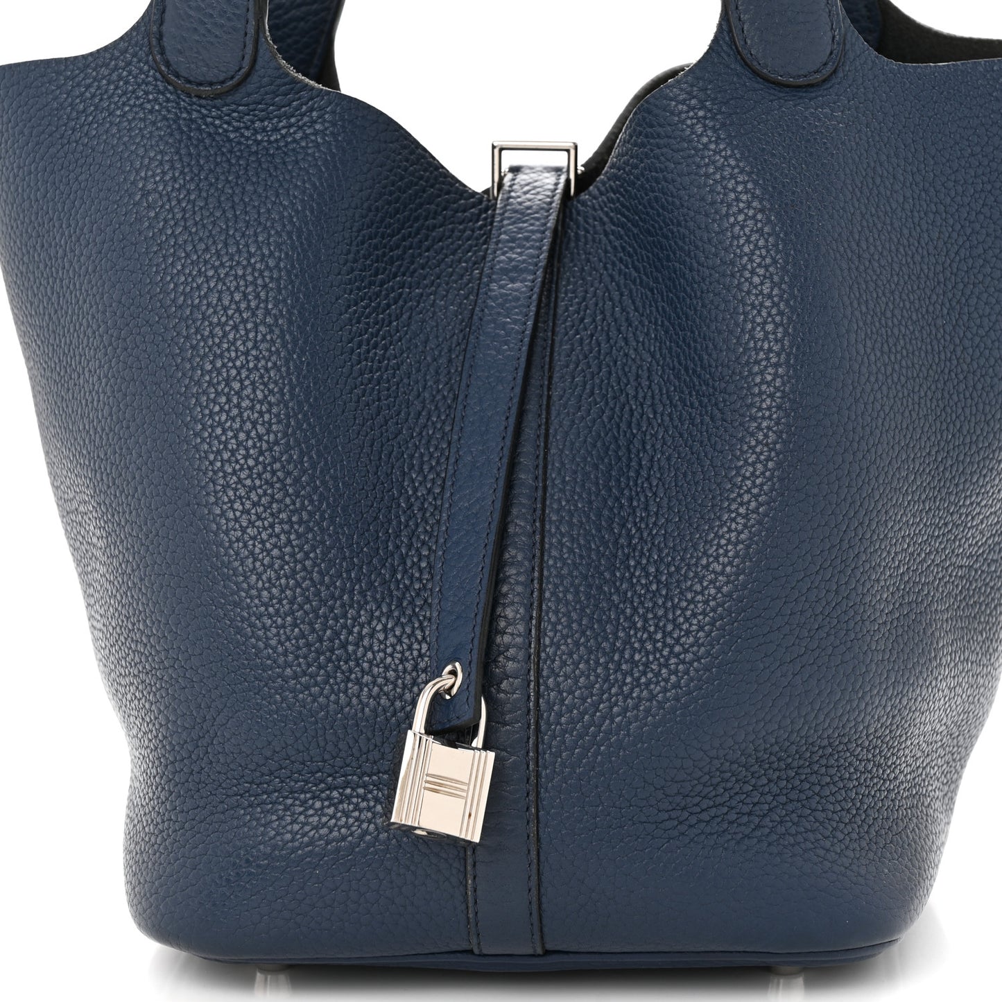 Taurillon Clemence Picotin Lock 22 MM Bleu De Prusse