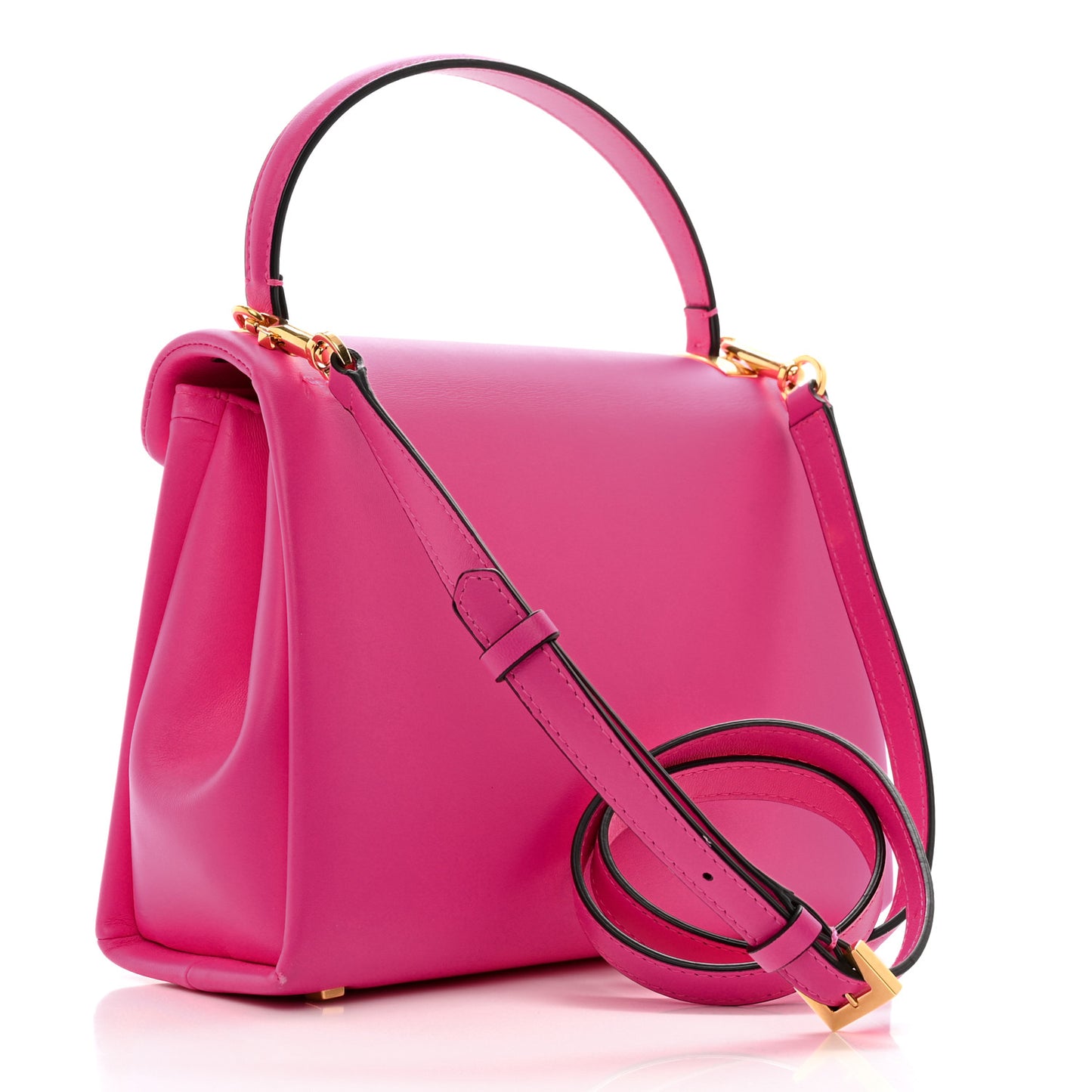 Nappa Small One Stud Top Handle Bag Pink PP