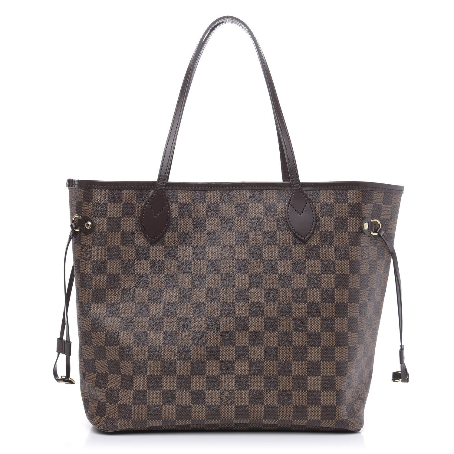Louis Vuitton Damier Ebene Neo Neverfull MM Rose Ballerine 1 of 9