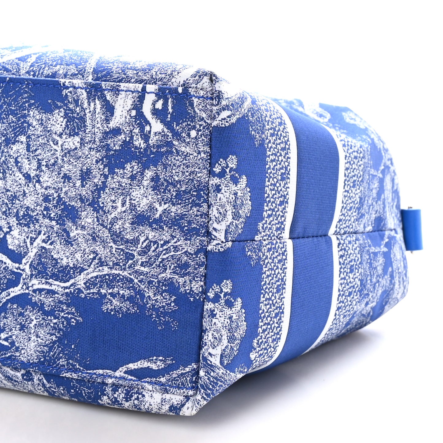 Technical Fabric Toile De Jouy DiorTravel Nomad Pouch Fluorescent Blue