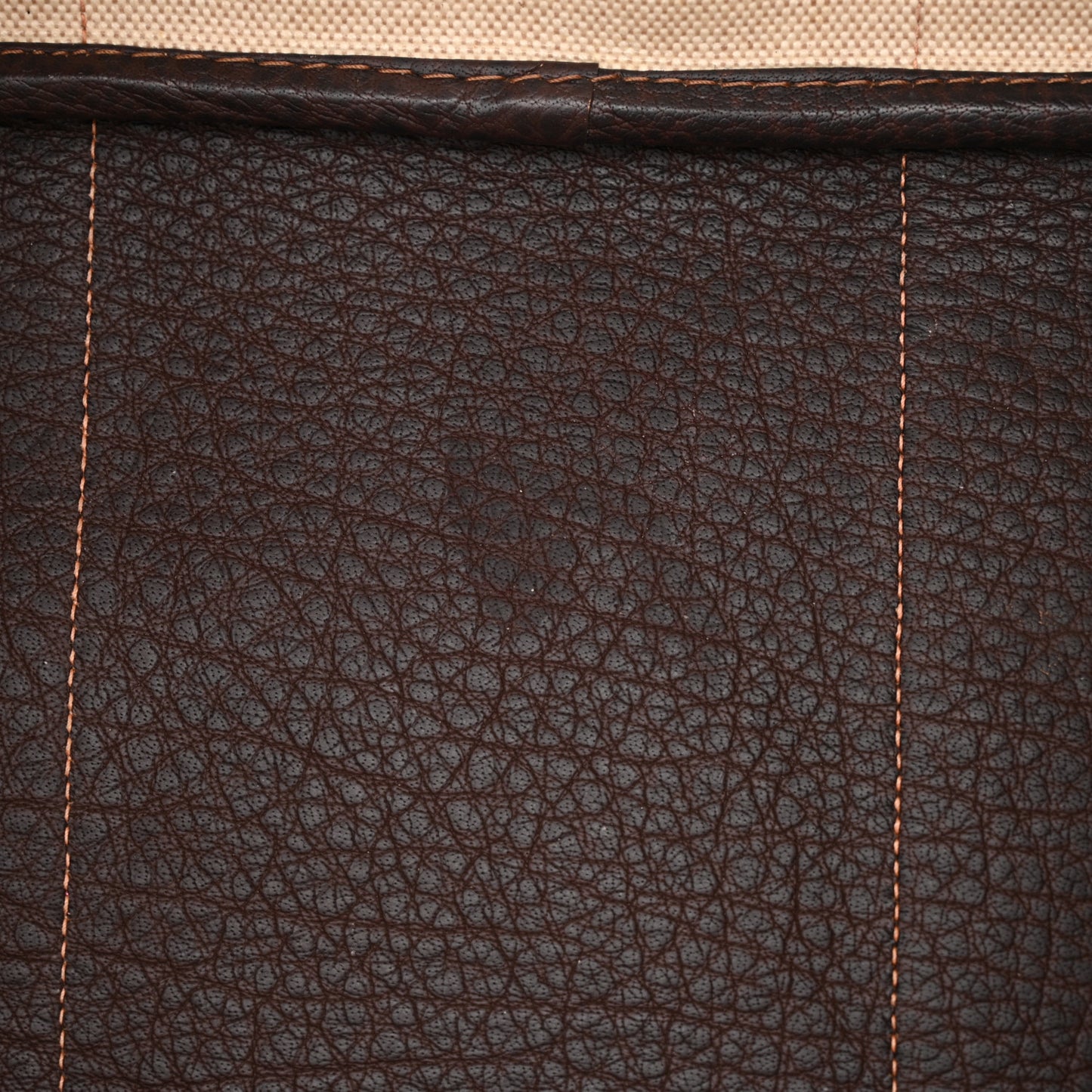 Toile Buffle Gala Garden Party Tote 36 MM Marron Fonce