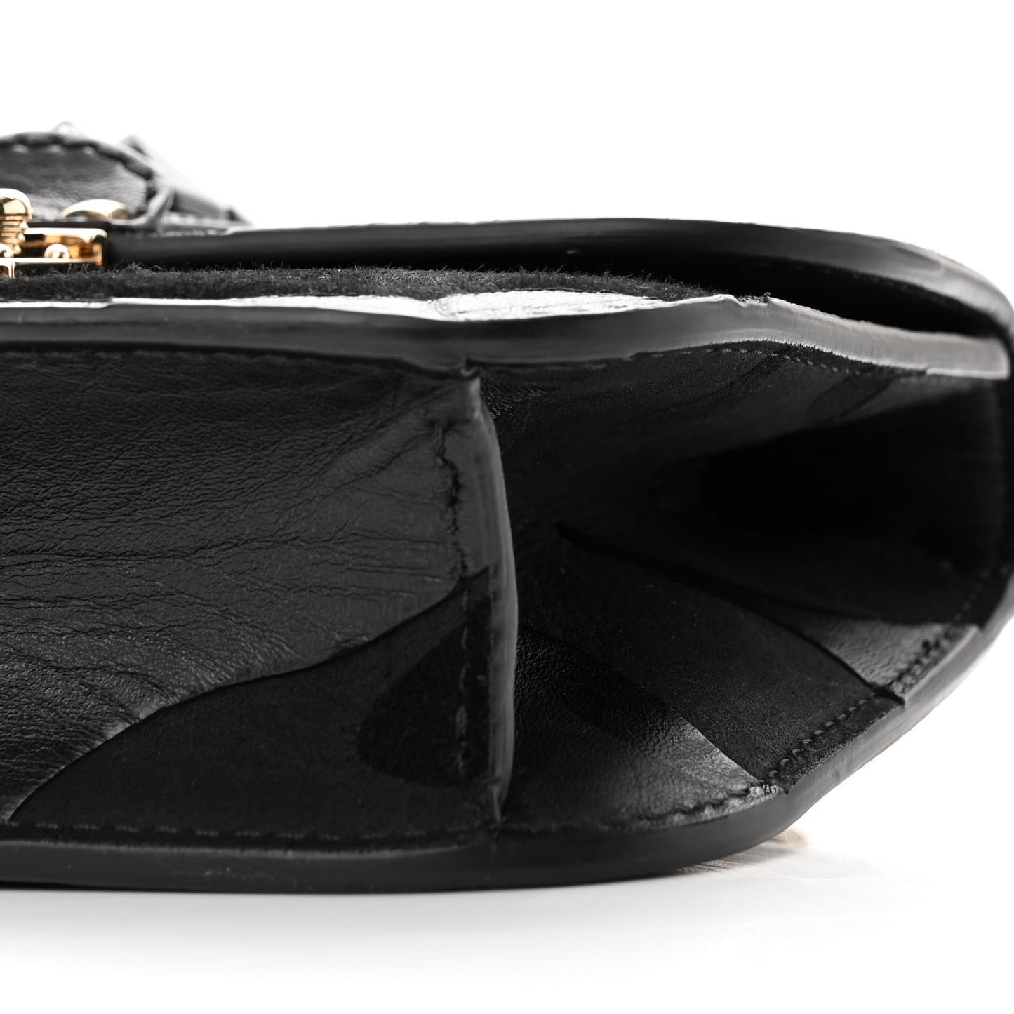 Nappa Camouflage Small Glam Lock Rockstud Flap Black