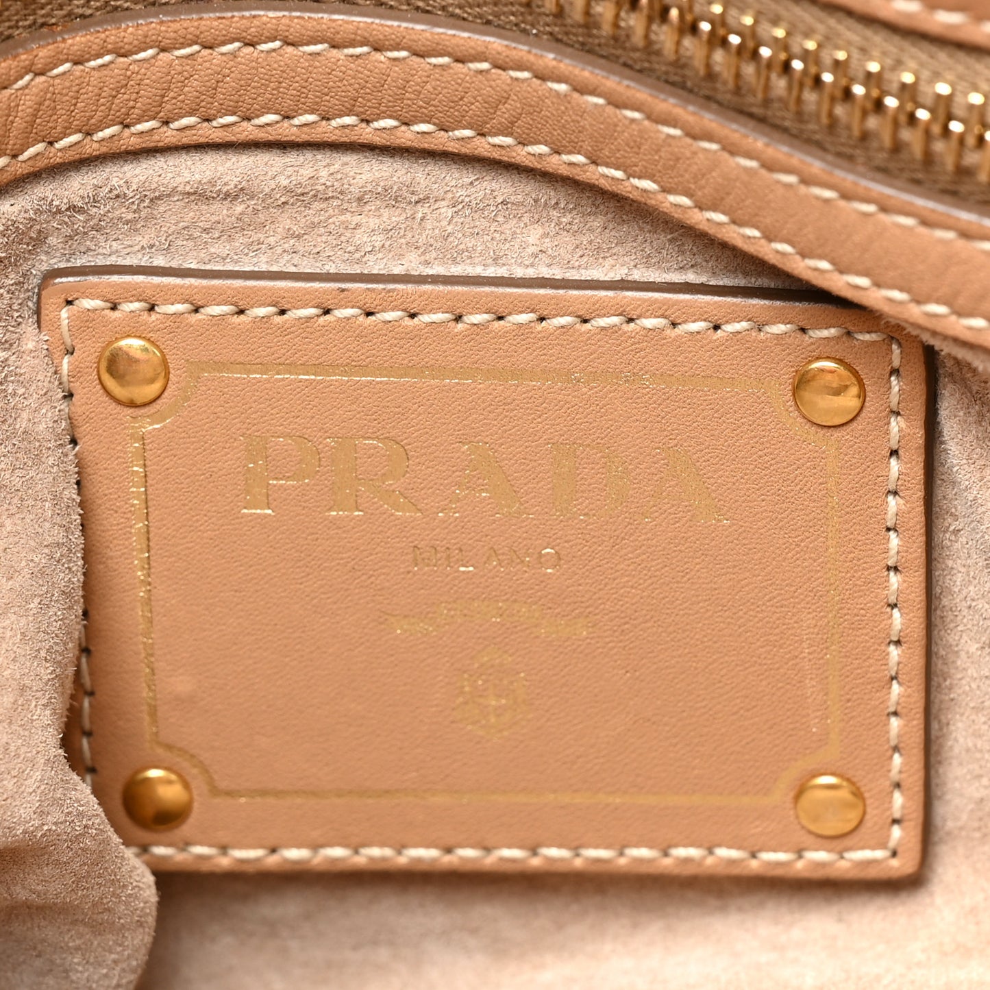 Soft Calfskin Shopping Satchel Sabbia