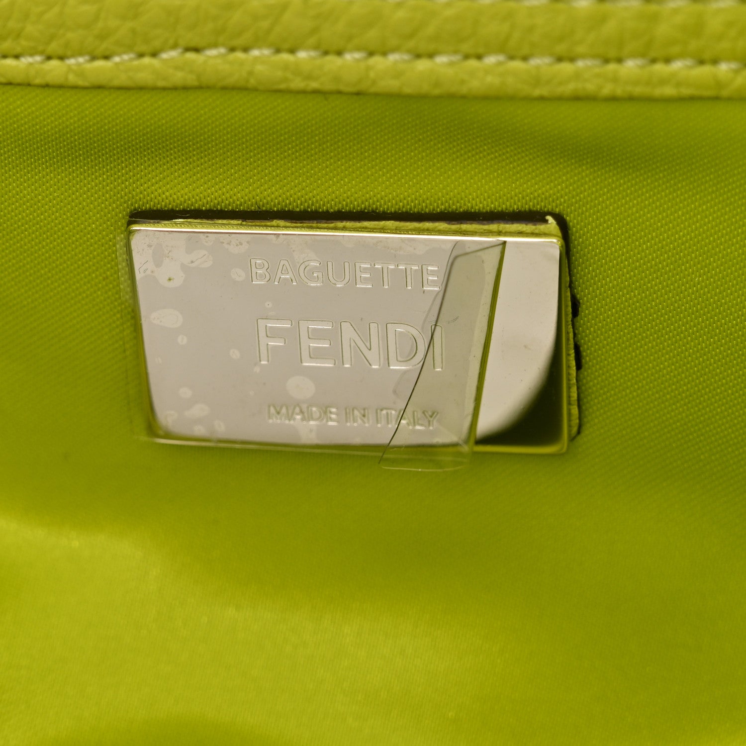 Fendi Econyl Cuoio Romano Multipocket Baguette Wasabi 6 of 10