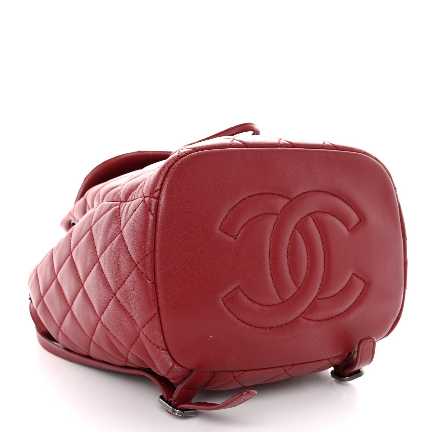 Chanel Lambskin Quilted Daily Supple Backpack Dark Red 4 of 11