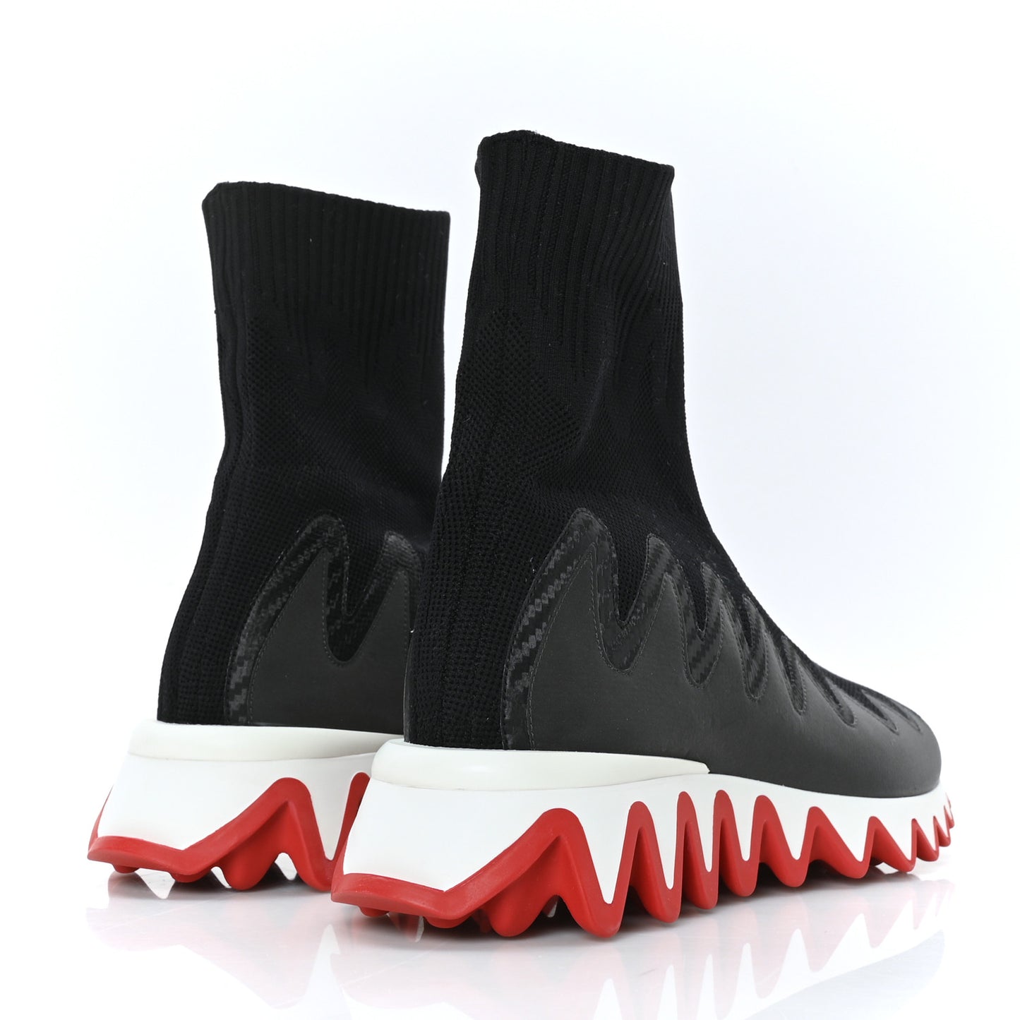 Knit Mesh Sharky Sock Sneakers 38 Black