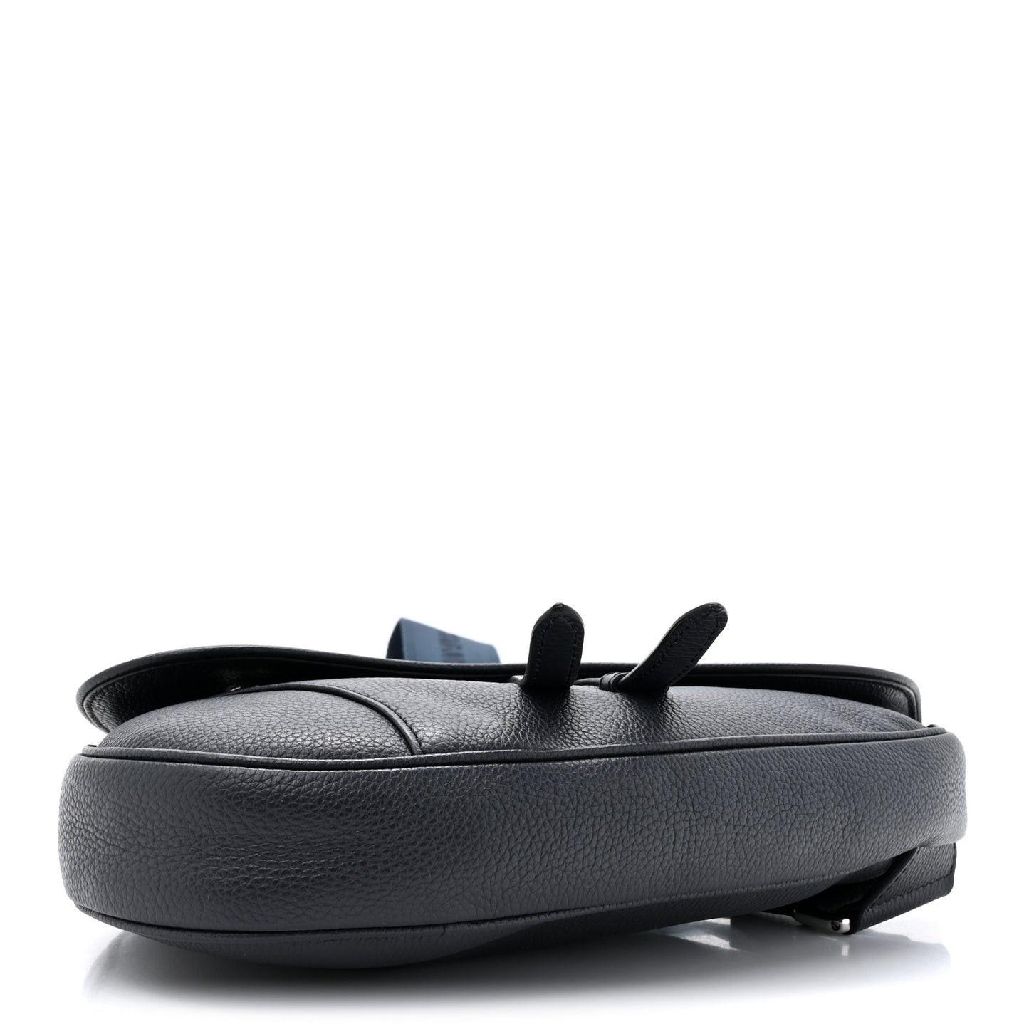 Grained Calfskin Kim Jones Saddle Bag Navy Blue