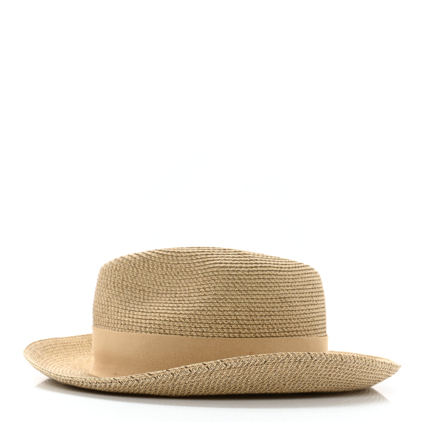 Straw Grosgrain Hat 58
