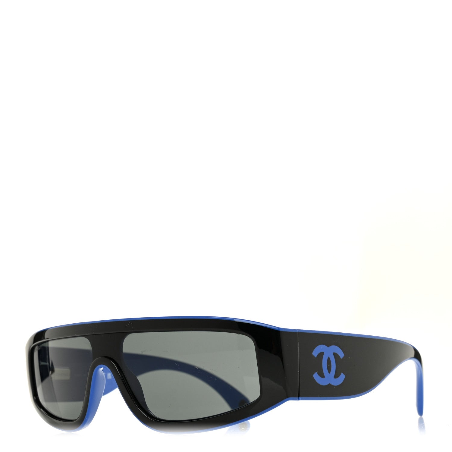 Chanel Acetate Cat Eye Sunglasses 6057 Black Blue 1844286