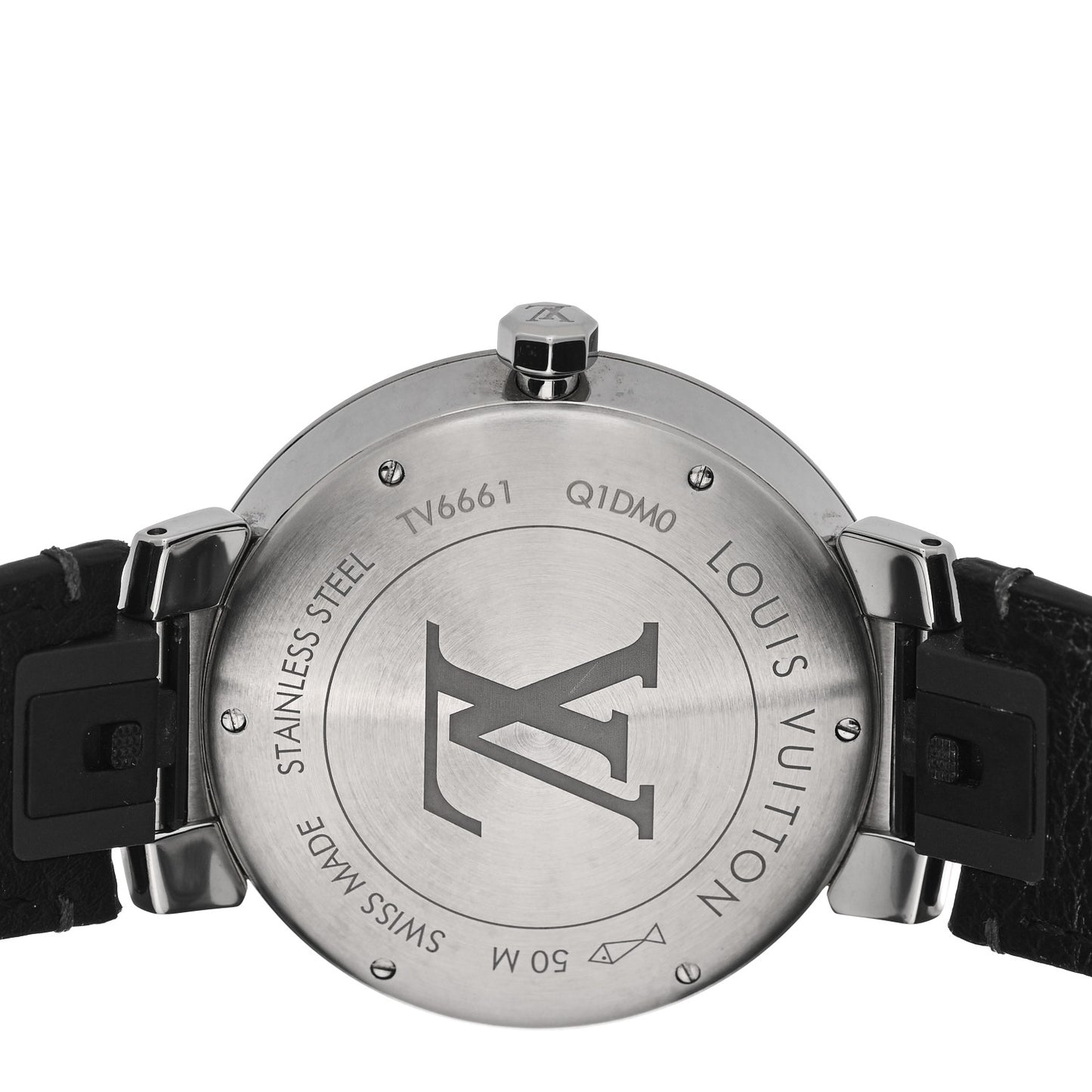 Stainless Steel Monogram Eclipse 39mm Tambour Slim Quartz Watch