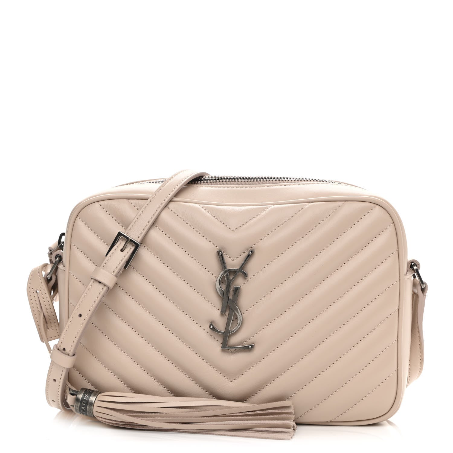 Saint Laurent Calfskin Matelasse Monogram Lou Camera Bag Marble Pink 1 of 10