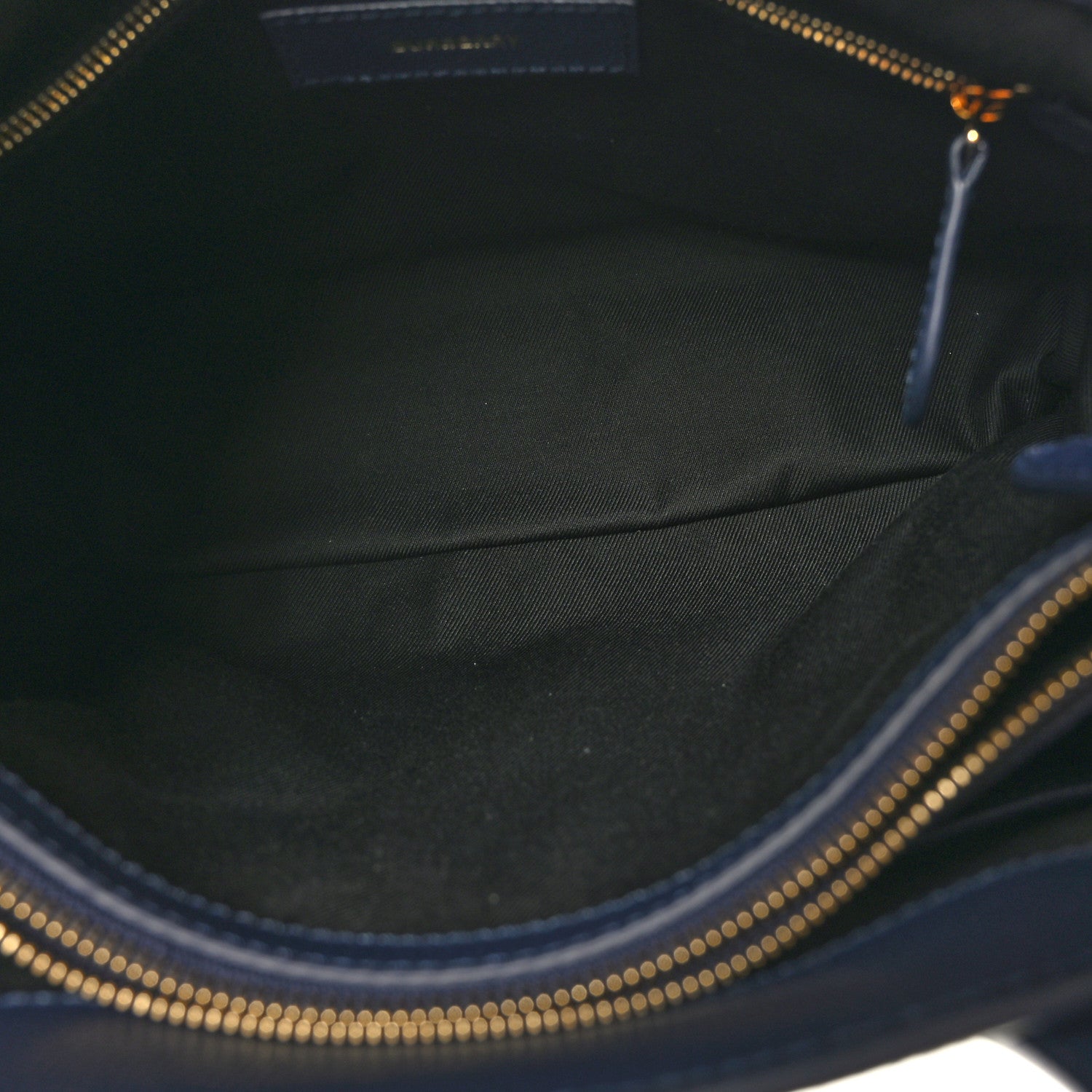 Burberry Derby Calfskin Vintage Check Medium Banner Tote Regency Blue 5 of 9