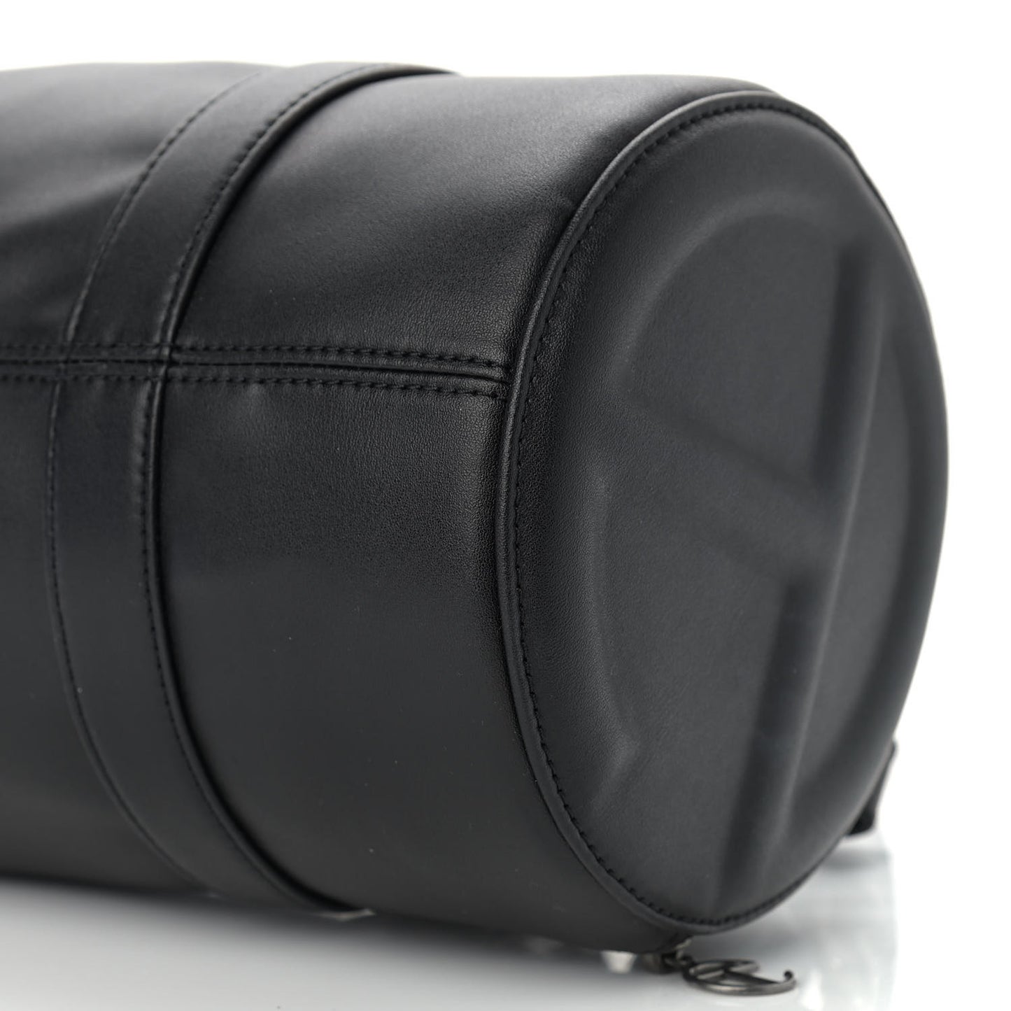 Vegan Leather Medium Duffle Black