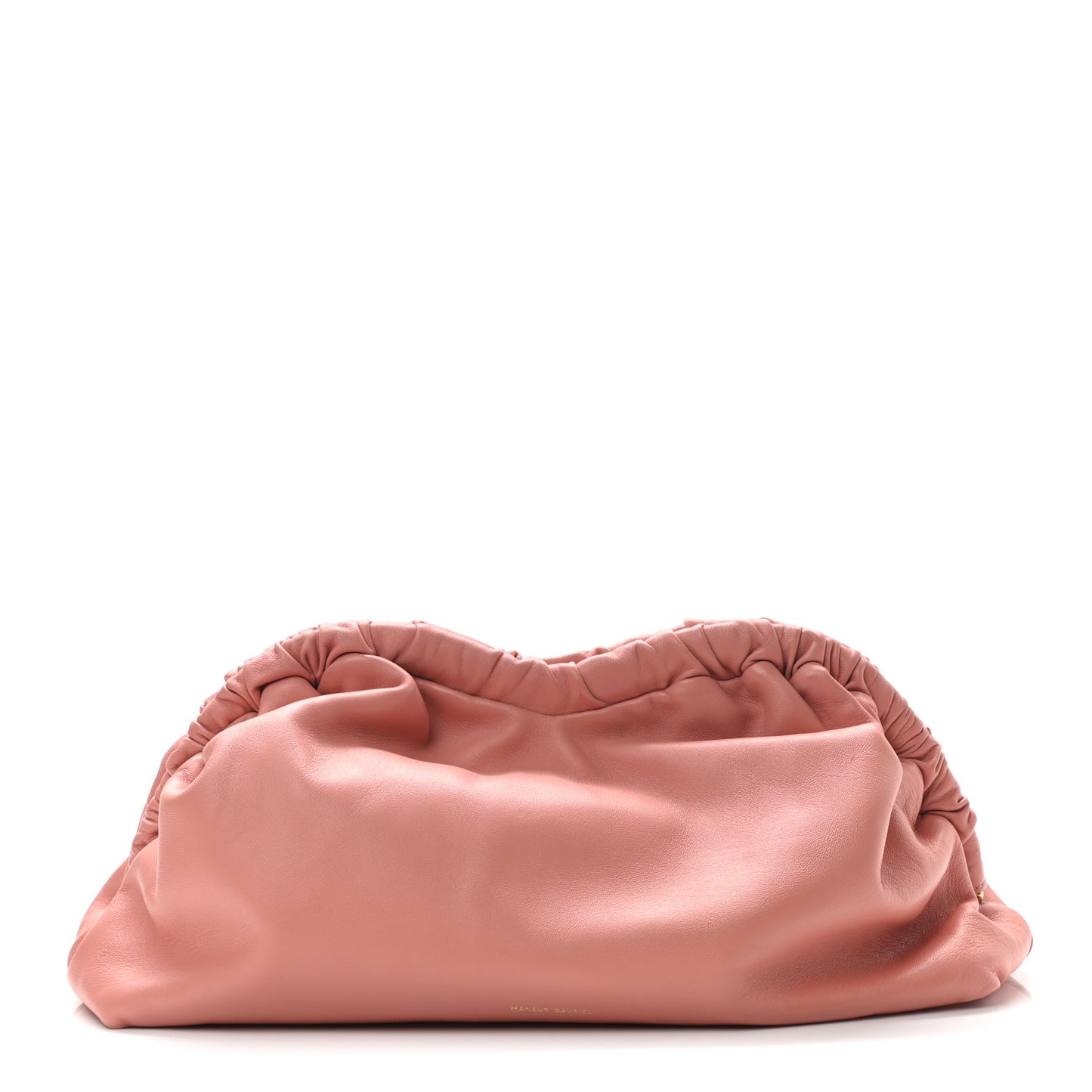 Lambskin Cloud Clutch Coral