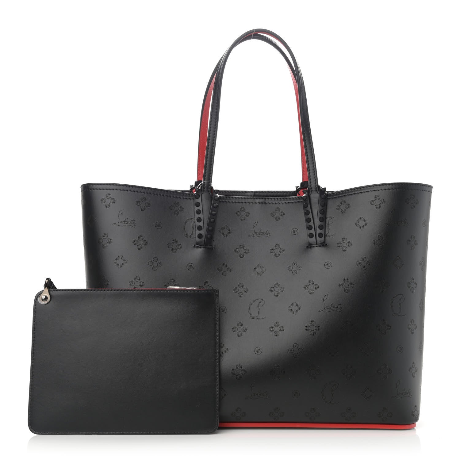 Christian Louboutin Calfskin Loubinthesky East West Cabata Tote Black 1 of 12