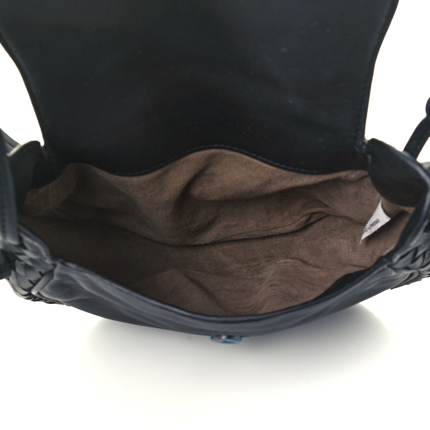 Nappa Intrecciato Small Nodini Flap Crossbody Black
