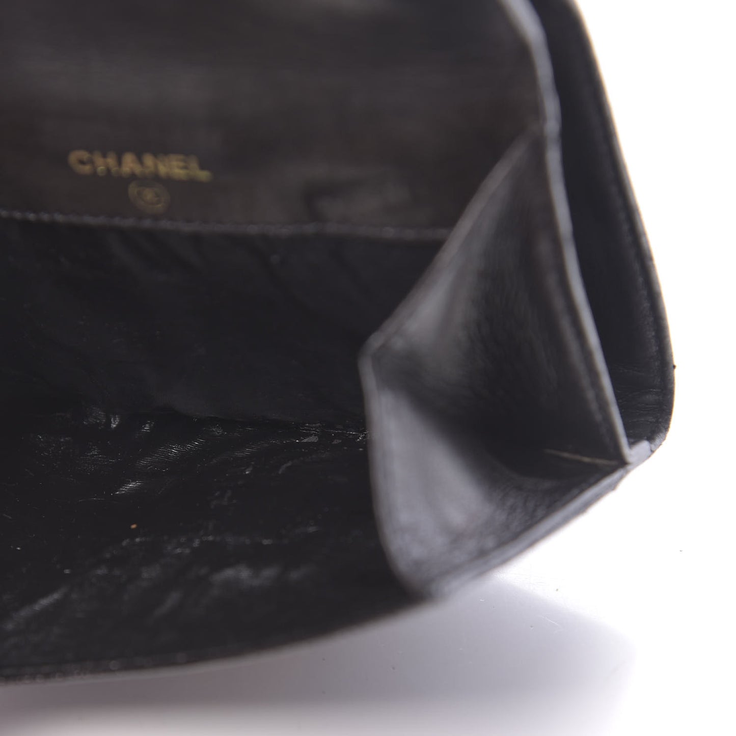 Caviar CC Flap Wallet Black