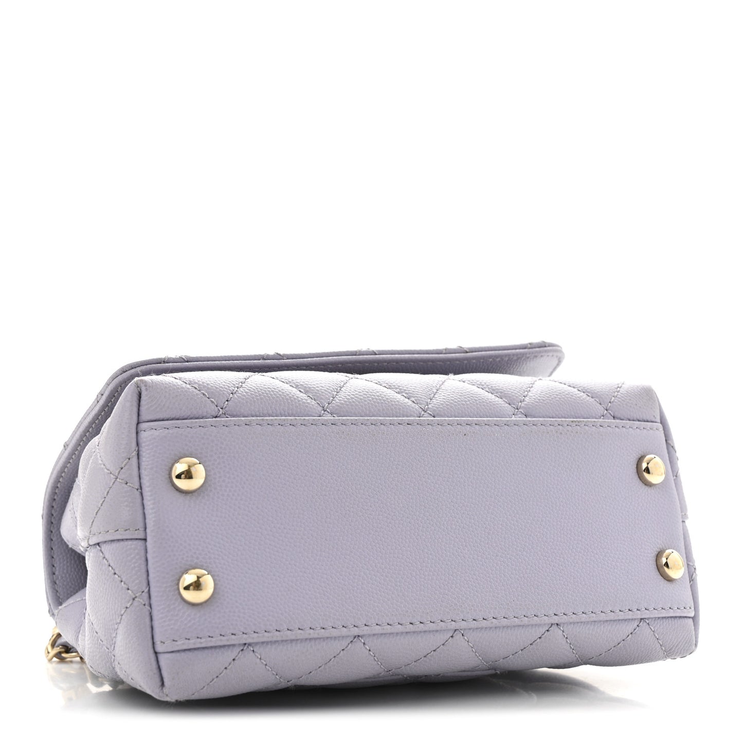Caviar Quilted Extra Mini Coco Handle Flap Light Purple
