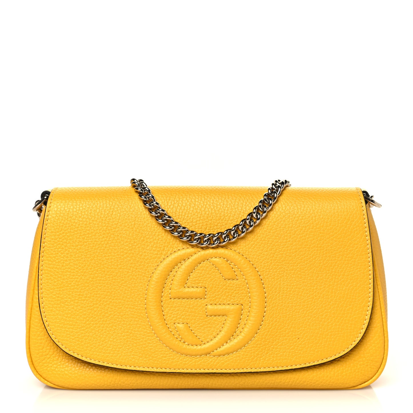 Cellarius Calfskin Medium Soho Flap Crossbody New Buttercup