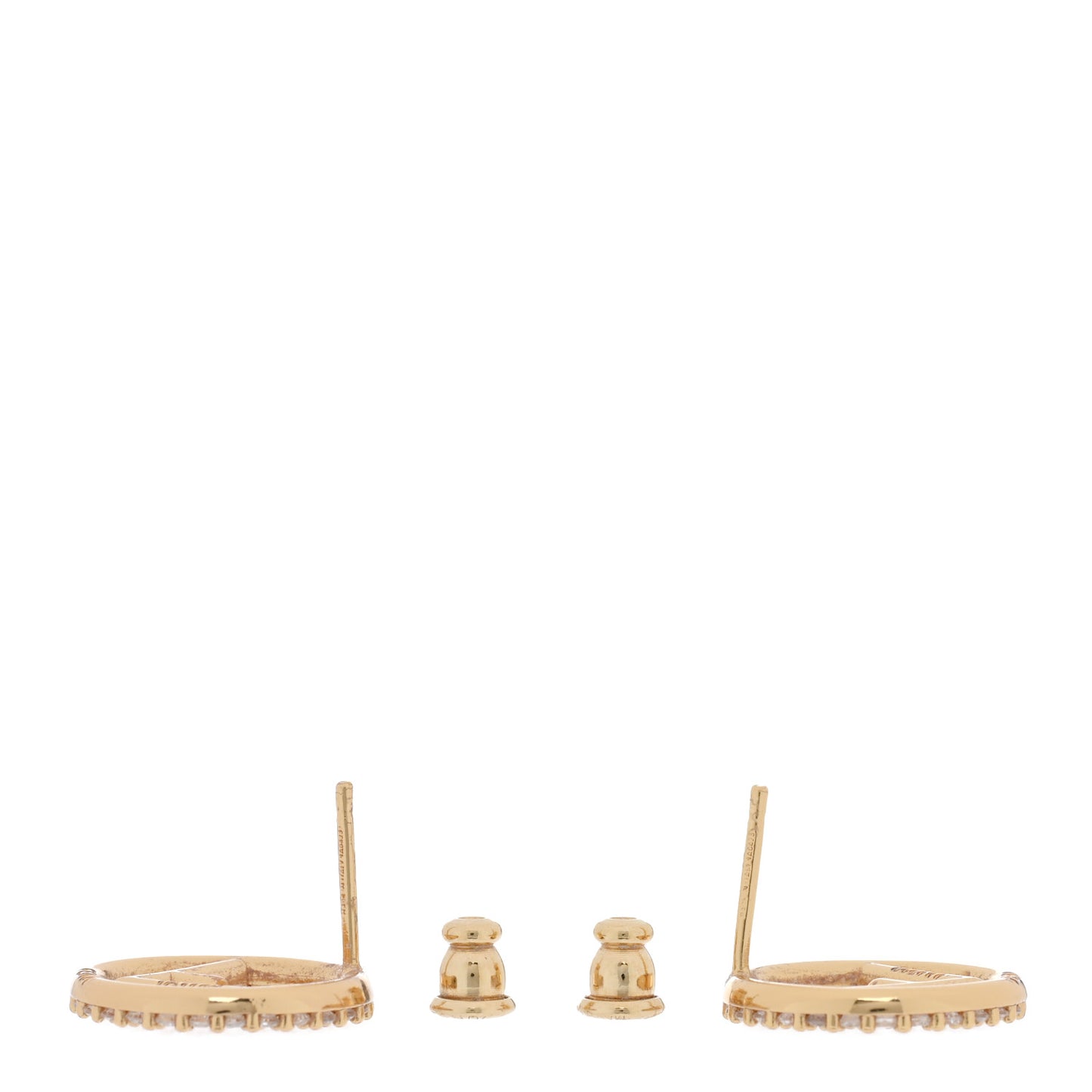 Metal Crystal F is Fendi Earrings Gold