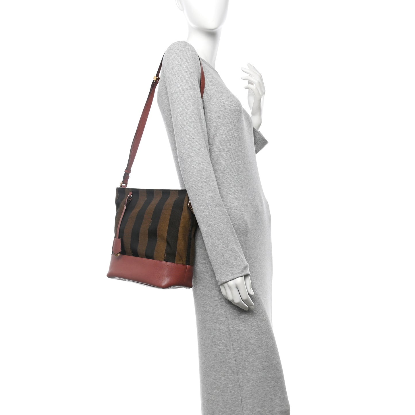 Pequin Vitello Elite 2Jours Bucket Bag Tobacco