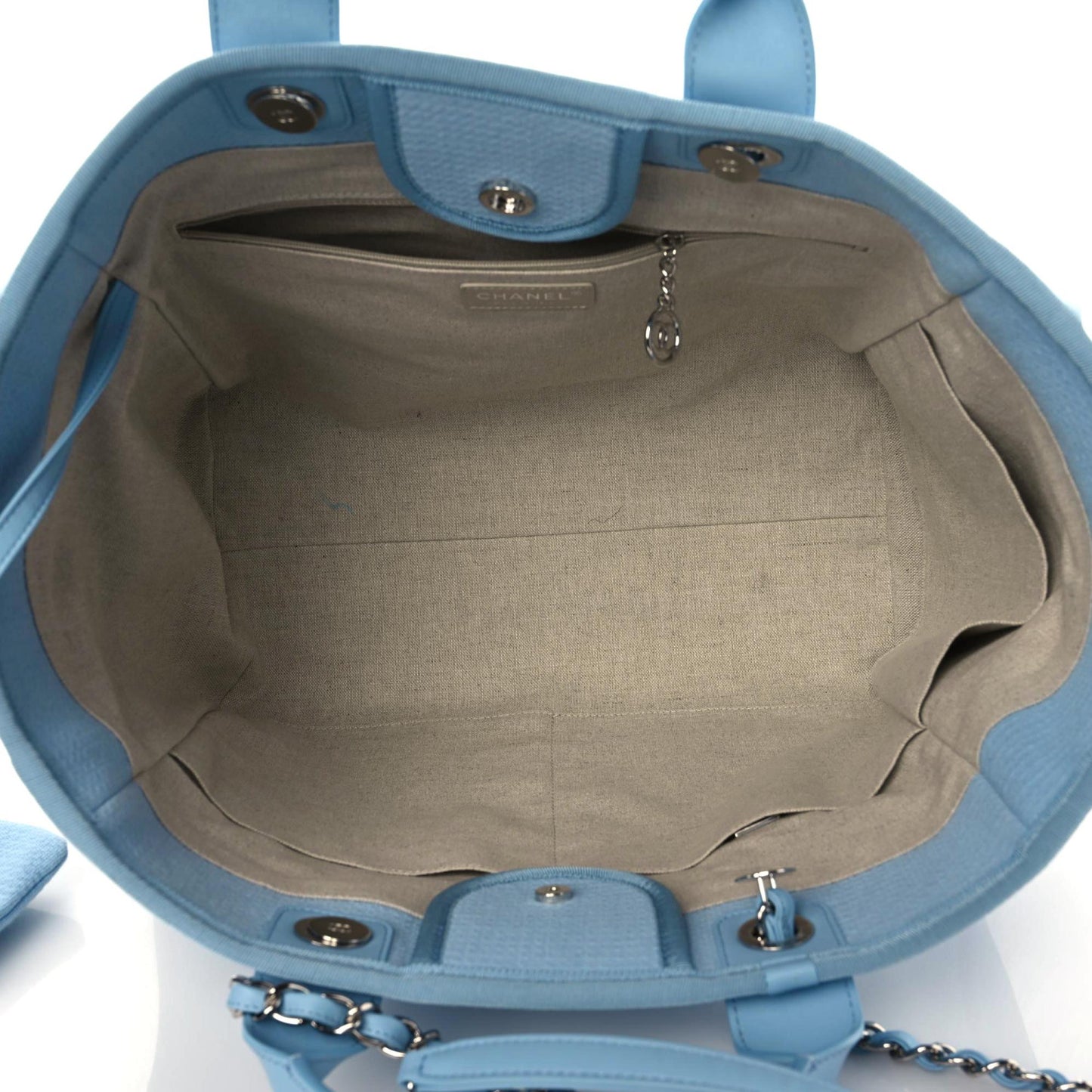 Mixed Fibers Medium Deauville Tote Light Blue