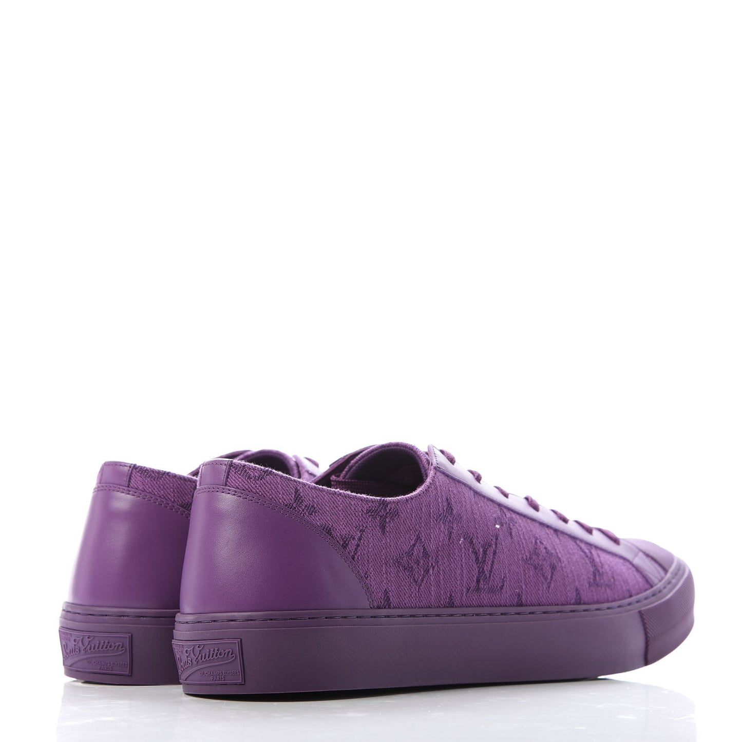 Canvas Monogram Mens Tattoo Sneakers 7.5 Violet