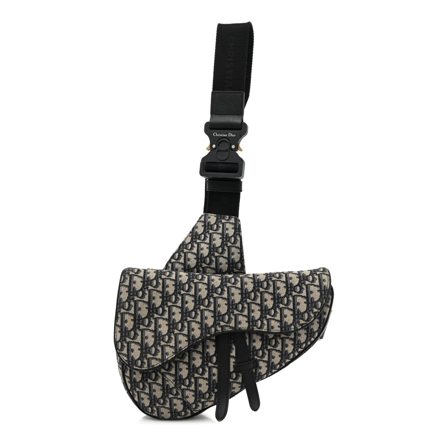 Oblique Mens Saddle Bag Blue