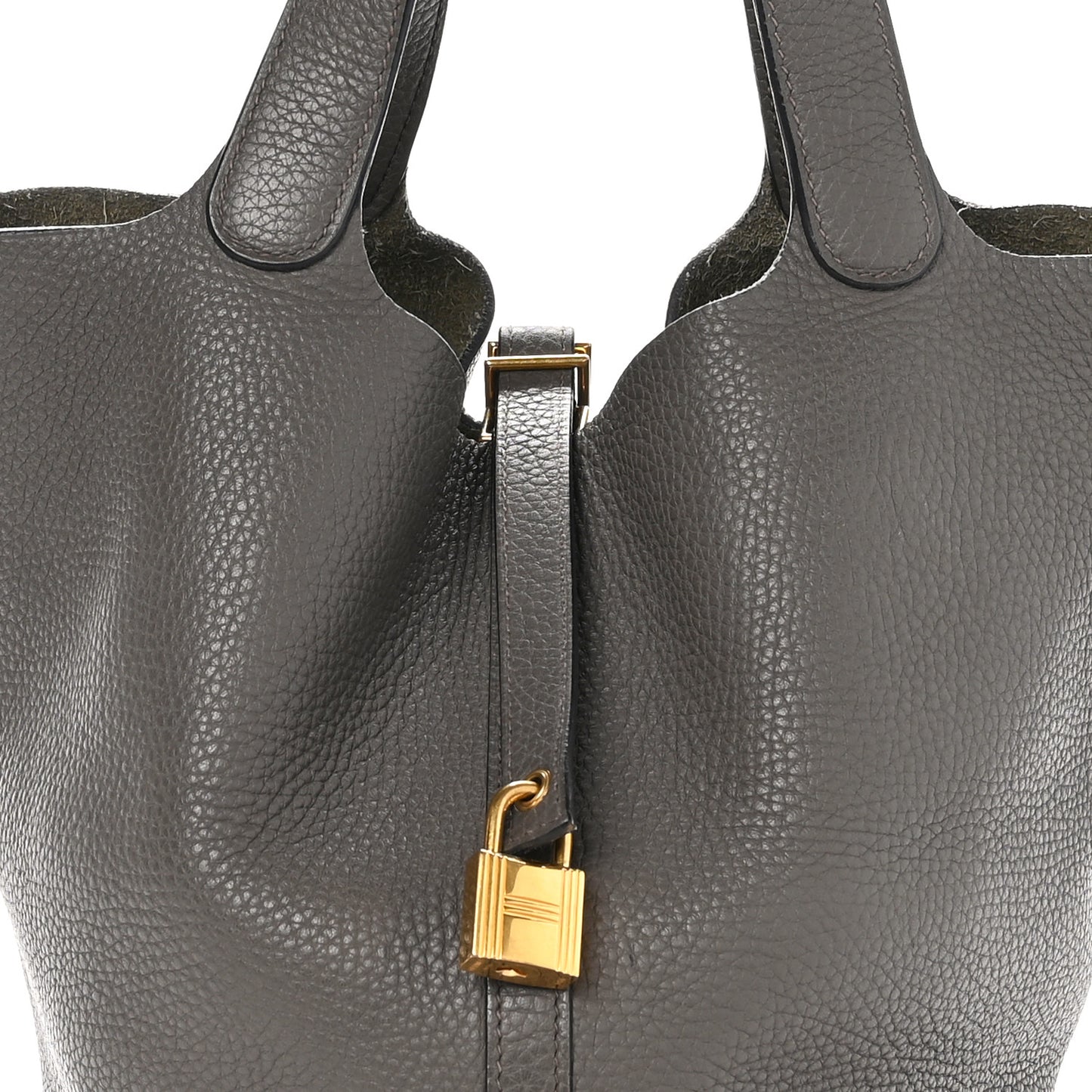 Taurillon Clemence Picotin Lock 22 MM Etain