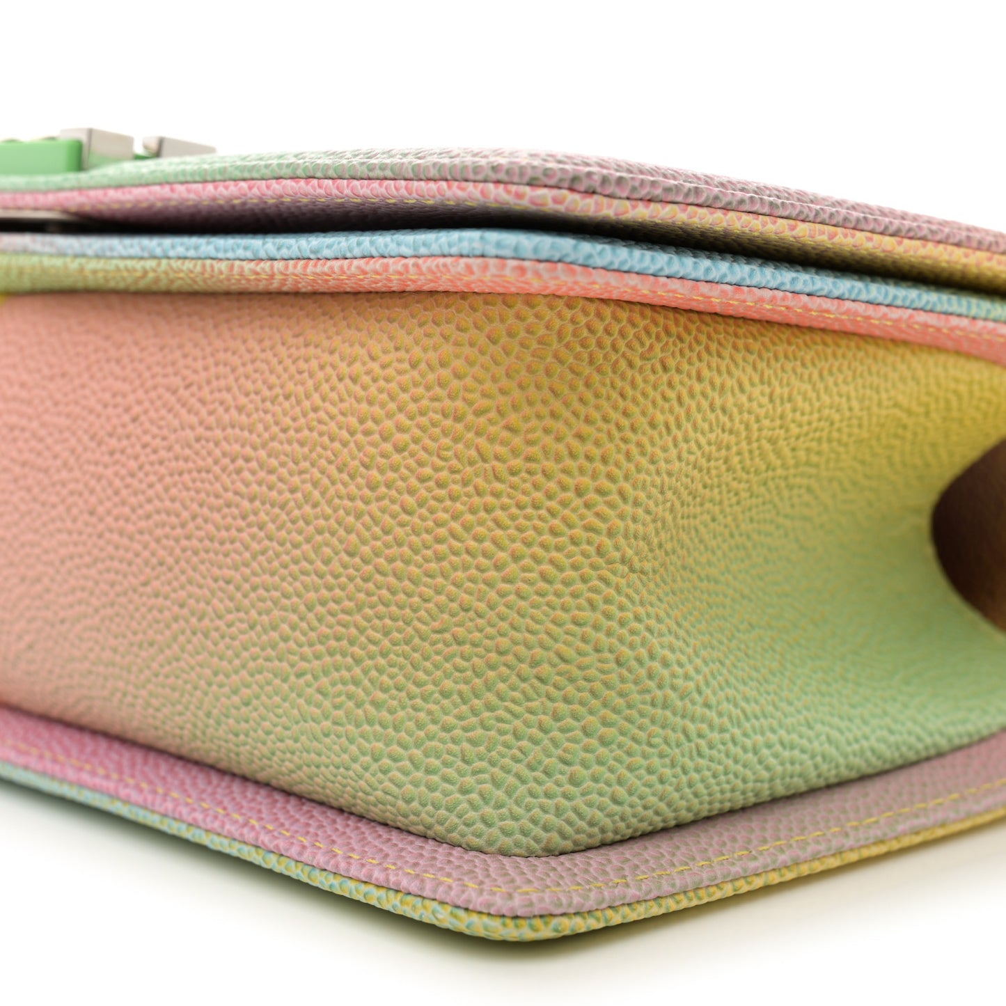 Caviar Quilted Medium Cuba Rainbow Boy Flap Multicolor