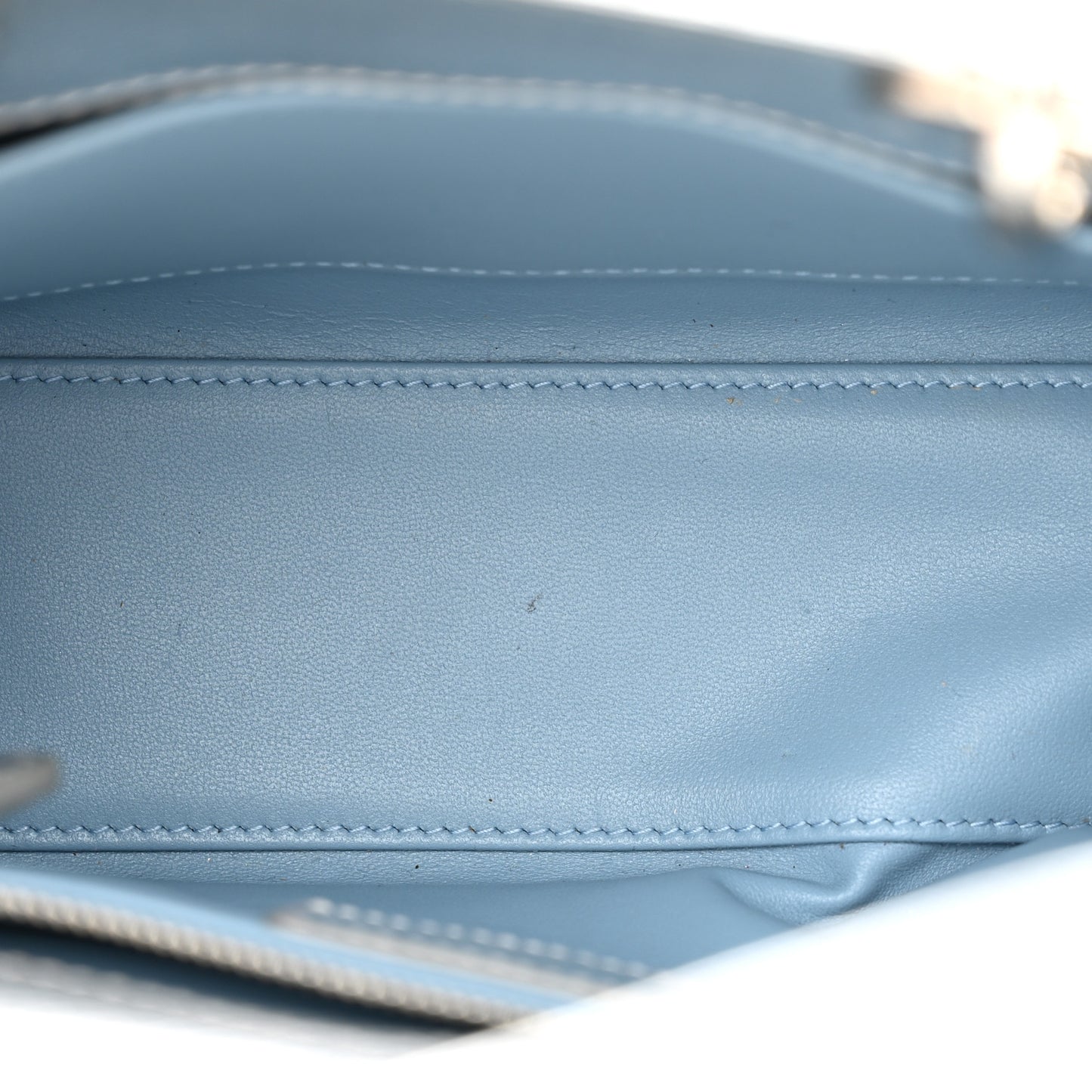Metallic Grained Calfskin Cannage Small Lucky Badges My Lady Dior Silver