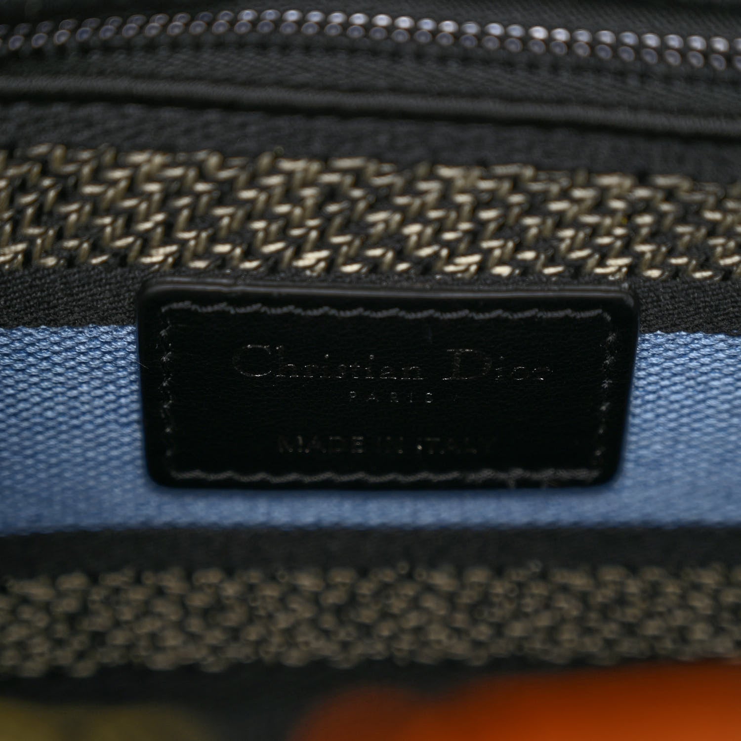 Christian Dior Canvas Pixel Zodiac Embroidered Medium Lady D-Lite Nero Multicolor 6 of 9