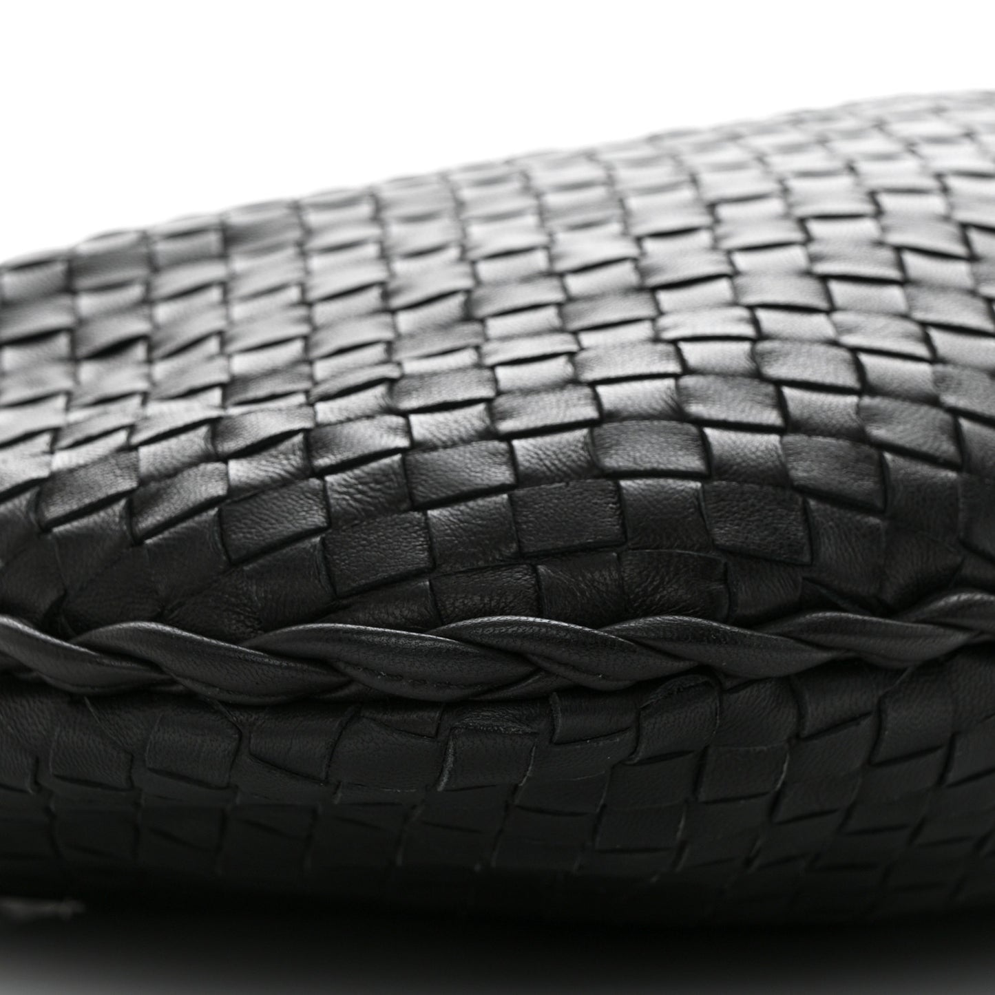 Nappa Intrecciato Medium Veneta Hobo Black