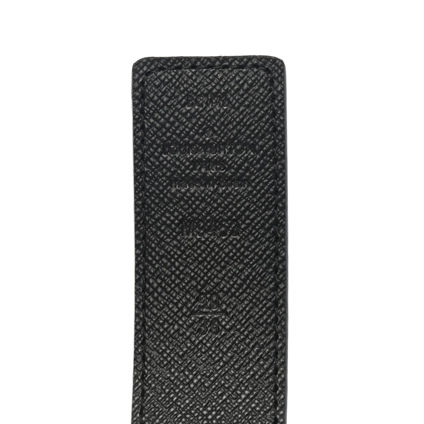 Calfskin Monogram 30mm LV Initiales Reversible Belt 90 36 Black