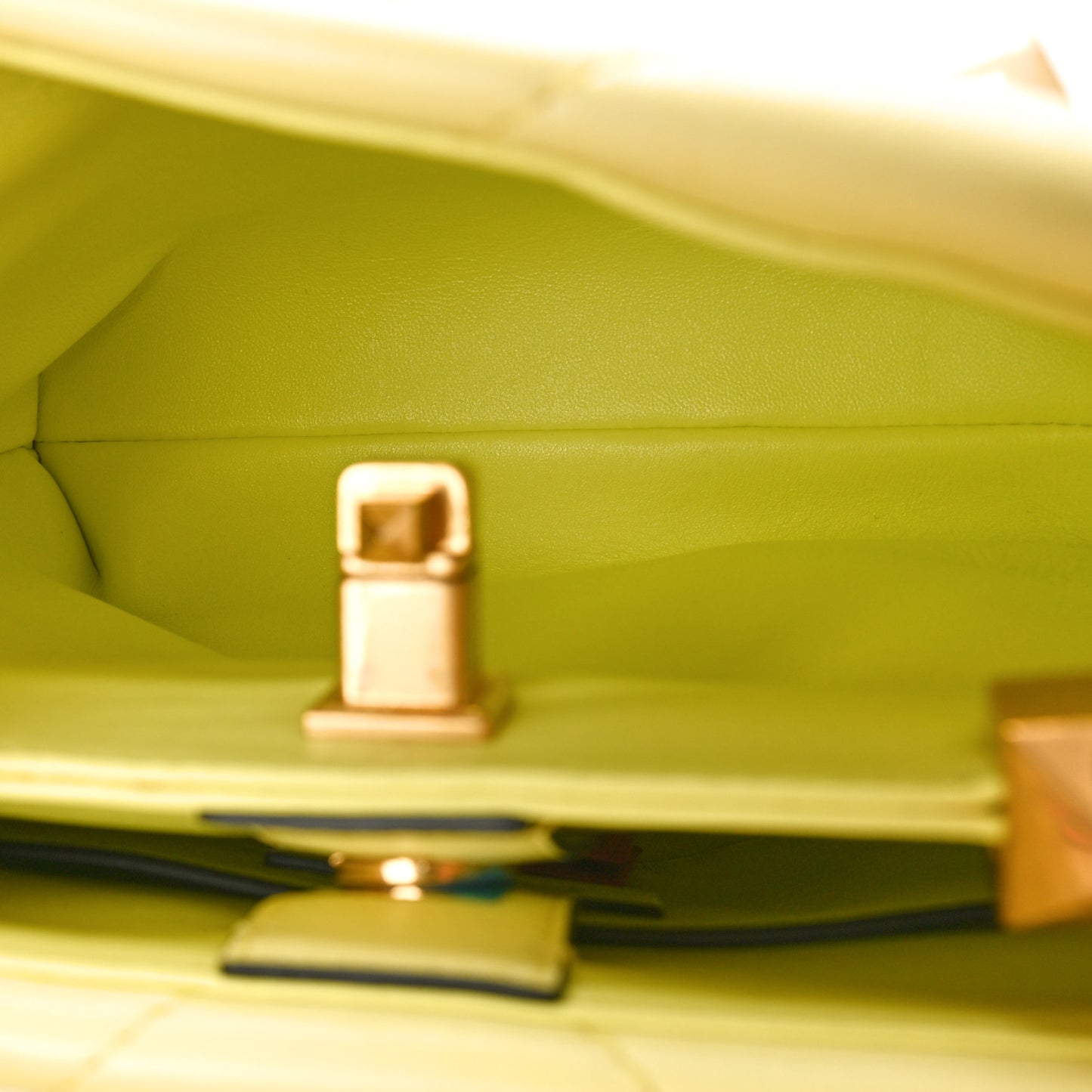 Nappa Small Roman Stud The Handle Bag Lime Sorbet