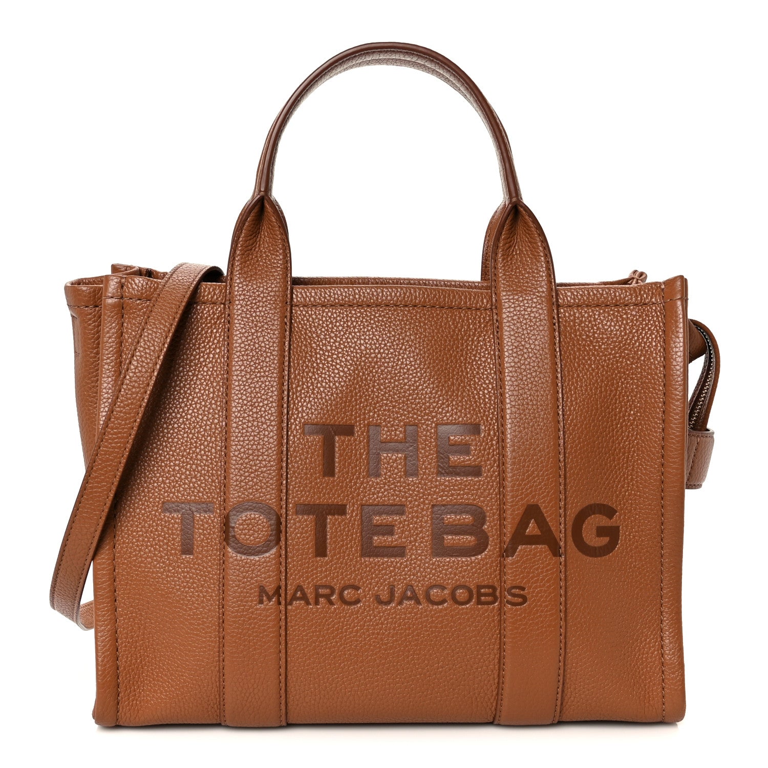 Marc Jacobs Grained Calfskin Medium The Tote Bag Argan Oil 1830405