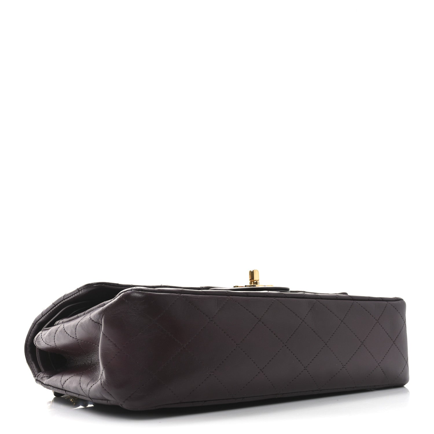 Chanel Lambskin Quilted Medium Double Flap Burgundy 4 of 9
