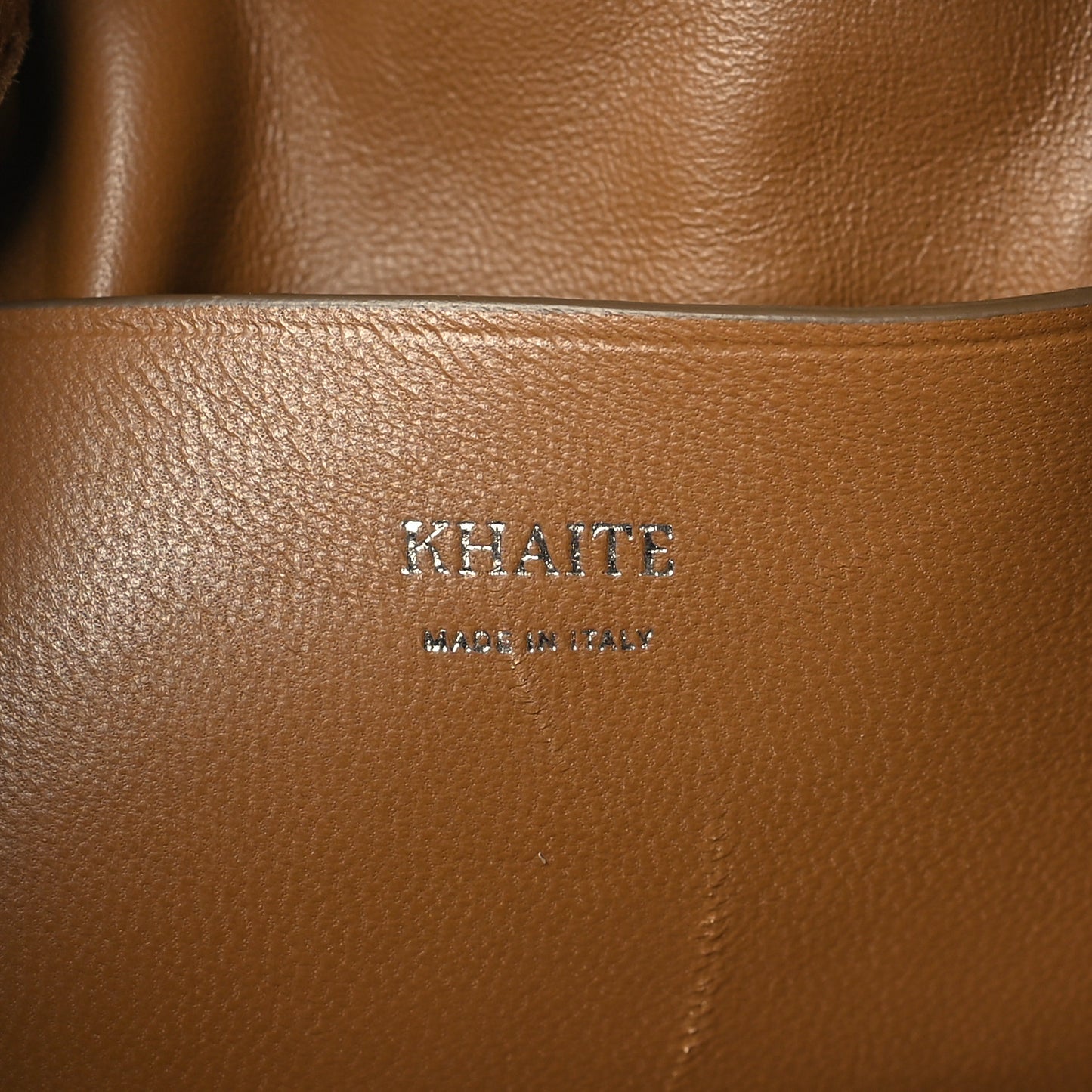 Suede Calfskin Studded Elena Nougat