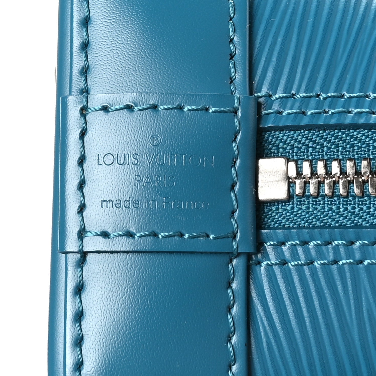 Louis Vuitton Epi Alma BB Cyan 6 of 9