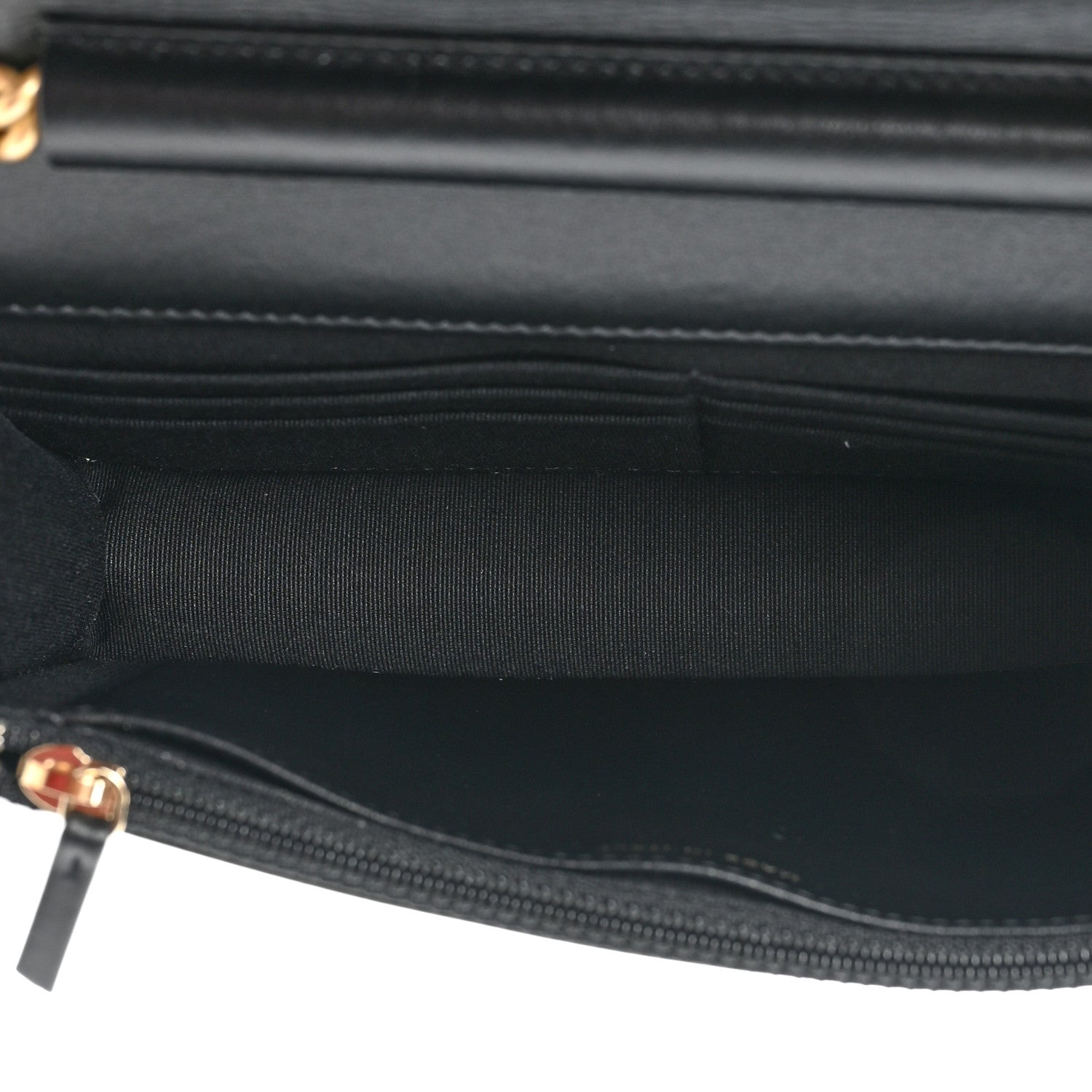 Chanel Caviar Quilted Boy Wallet On Chain WOC Black 5 of 12