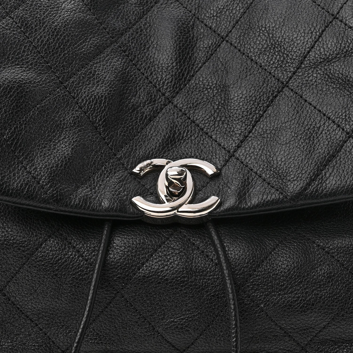 Chanel Grained Calfskin Stitched Braided With Style Backpack Black 8 of 10