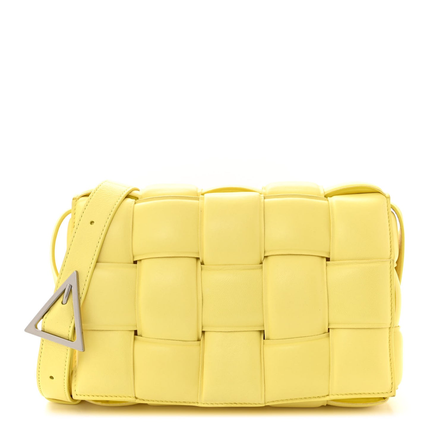 Nappa Maxi Intreccio Padded Cassette Crossbody Bag Sherbert