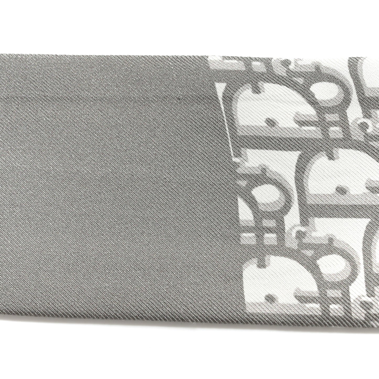 Silk Oblique Mitzah Scarf Grey