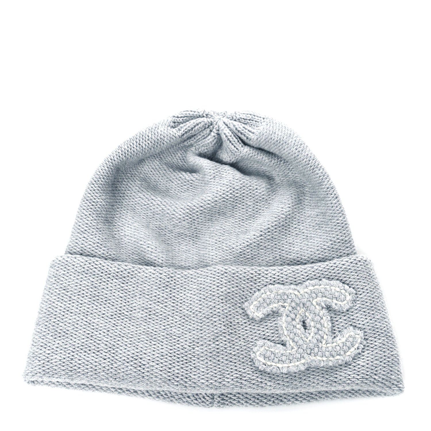 Chanel Cashmere CC Beanie Hat Grey 1086726 – FASHIONPHILE