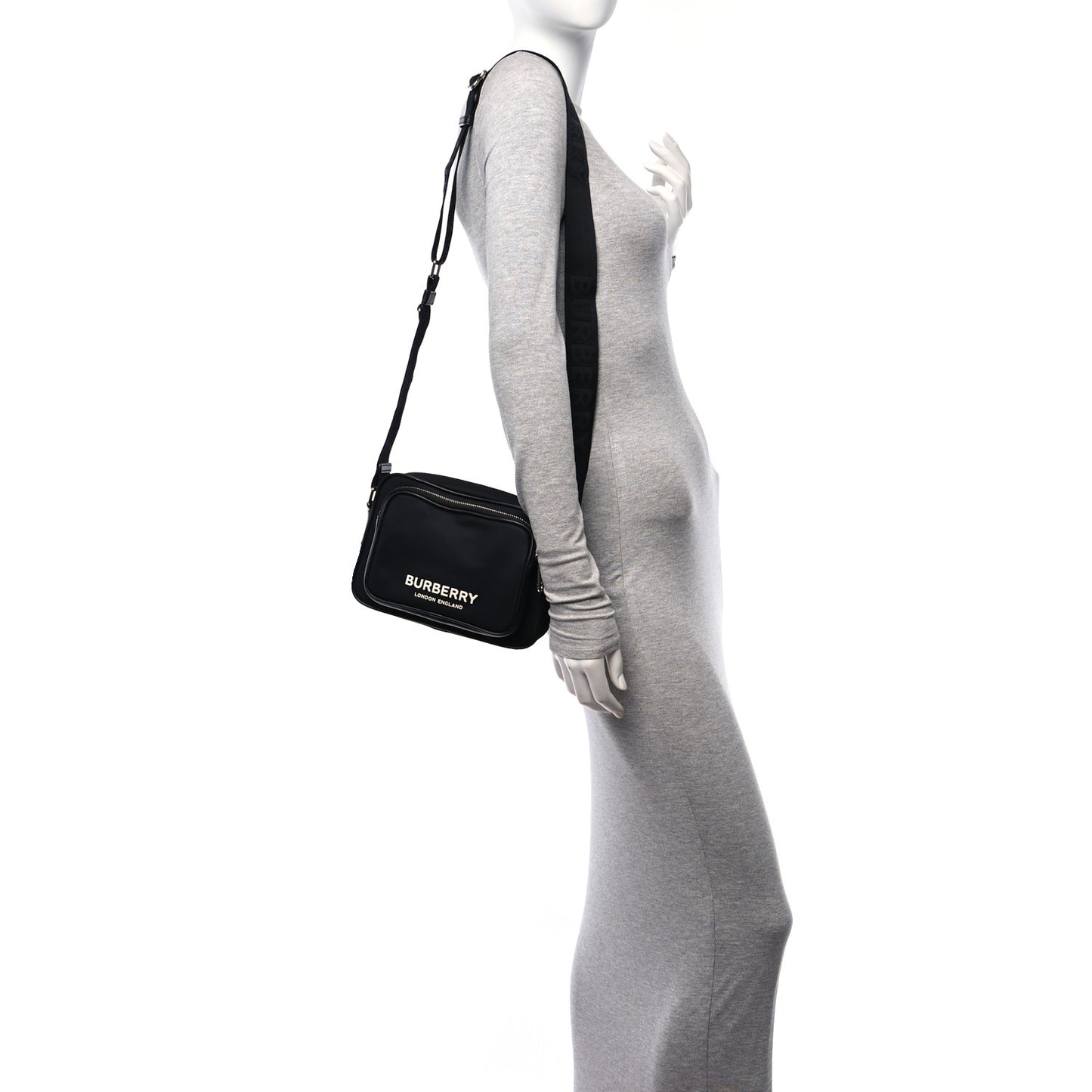 Nylon Paddy Crossbody Bag Black