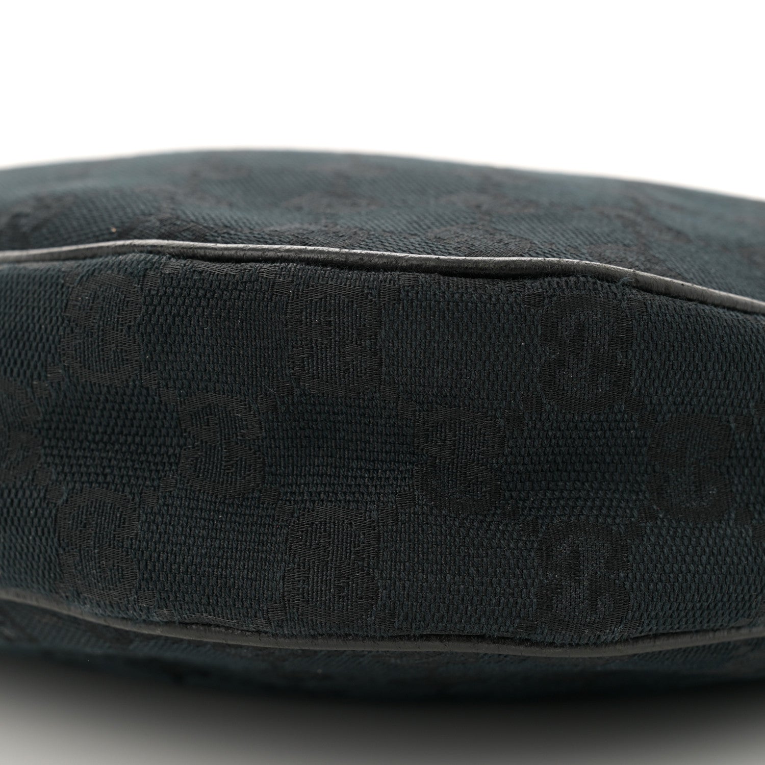 Gucci Monogram Medium Half Moon Hobo Black 10 of 12