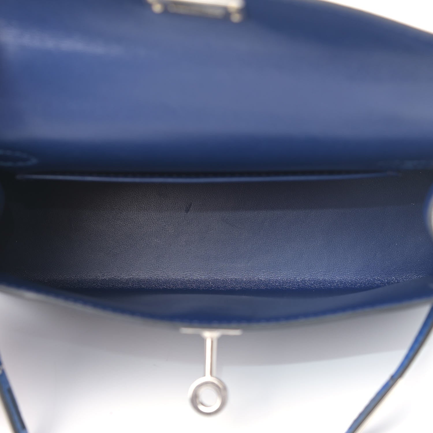 Hermes Epsom Mini Kelly Sellier 20 Bleu Saphir Bleu France Black 5 of 12