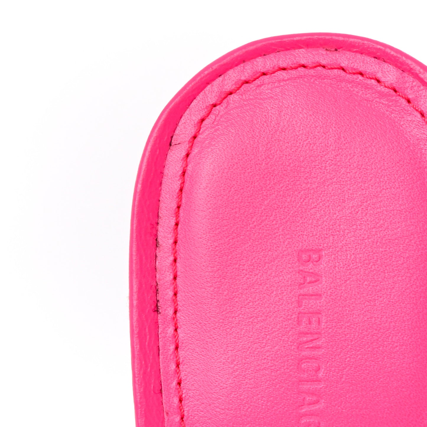 Agneau Arena Cagole 70mm Mules 40.5 Fluo Pink