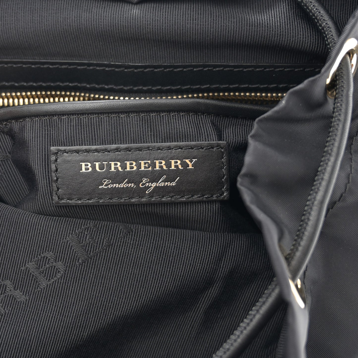 Nylon Medium Rucksack Backpack Black
